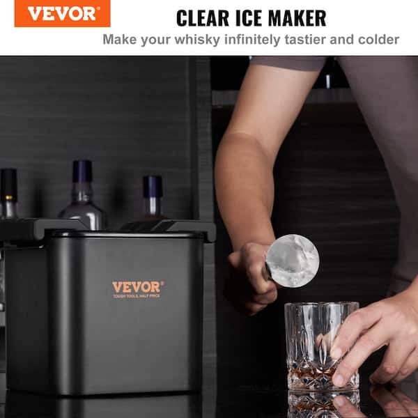 VEVOR Ice Ball Maker, Black 2.36 in. Ice Sphere Maker with Storage Bag and  Ice Clamp, Round Clear Ice Cube 2-Cavity Ice Maker BQZZJHSTMBQQ24D5RV0 -  The Home Depot