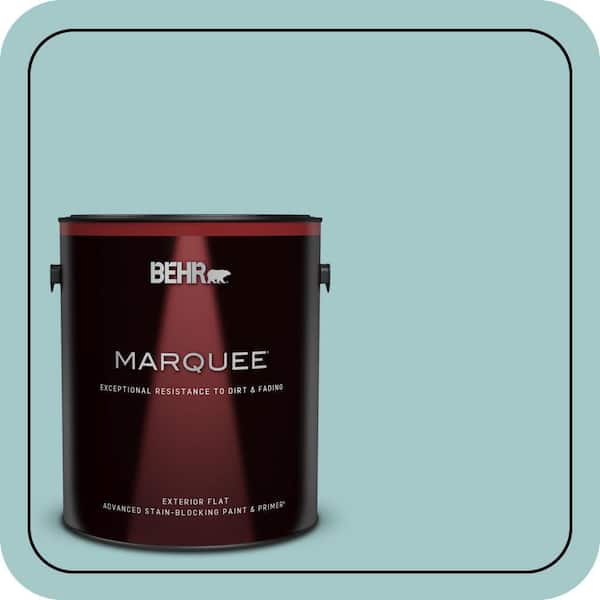 BEHR MARQUEE 1 gal. #PPU13-10 Ocean Boulevard Flat Exterior Paint & Primer