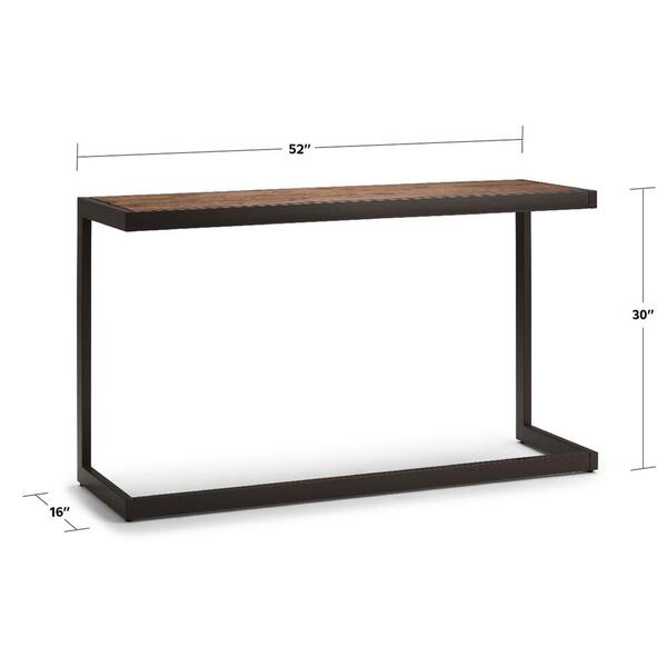 Light Brown Live Edge Solid Acacia Wood Console Table With Black Matte Iron Frame Light Brown Live Edge Solid Acacia Wood Console Table With Black Matte Iron Frame