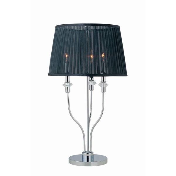 Illumine 28.5 in. Chrome Table Lamp