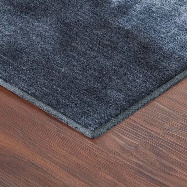 Mayfield Premium Machine Washable Abstract AMF2420 Navy 5 ft. x 7 ft. 6 in. Area Rug