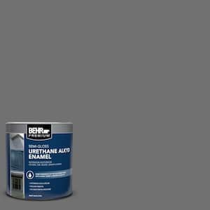 1 qt. #AE-48 Machine Gray Semi-Gloss Enamel Urethane Alkyd Interior/Exterior Paint