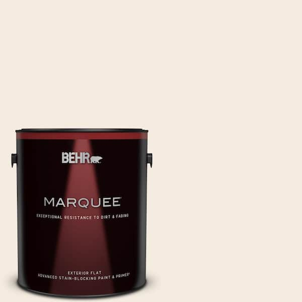 BEHR MARQUEE 1 gal. #PPU5-09 Bleached Linen Flat Exterior Paint & Primer