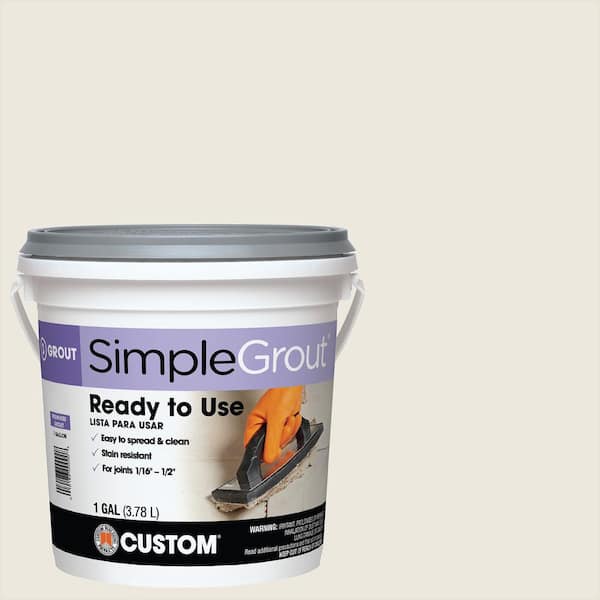 Custom Building Products SimpleGrout #381 Bright White 1 Gal. Pre-Mixed Grout