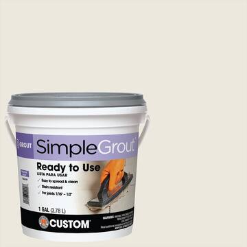 SimpleGrout #381 Bright White 1 gal. Premixed Grout
