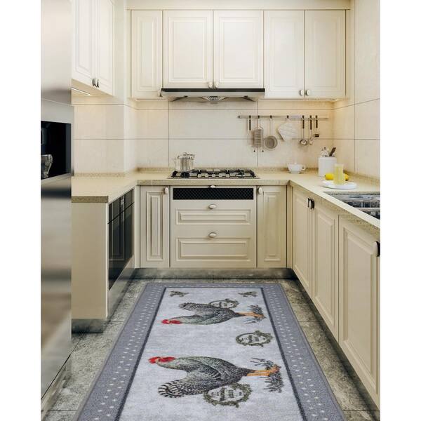 Ottomanson Machine Washable Non-Slip Rubberback Paisley Kitchen Runner Rug  & Reviews