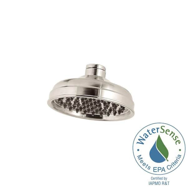 Pfister Marielle 1-Spray 6.06 in. Fixed Shower Head in Brushed Nickel