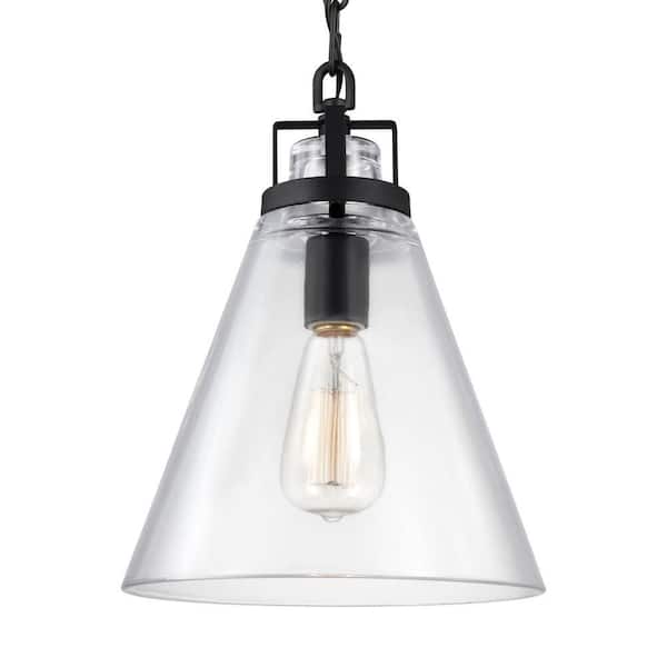 Generation Lighting Frontage. 1-Light Oil Rubbed Bronze Pendant