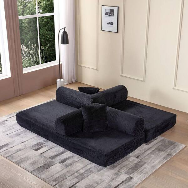 ★NITORI SOFA BED SA MARKS BLACK★ SOFABED N SHIELD ROCK2 RIGHT COUCH BK
