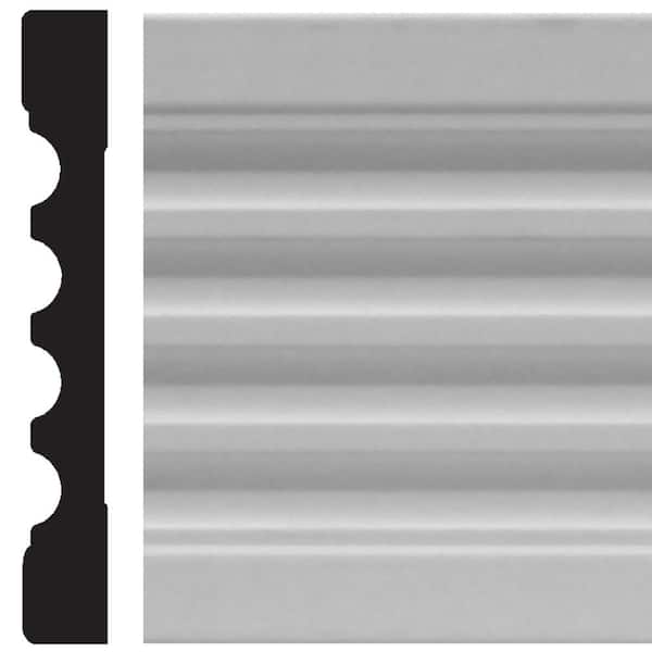 3/4 in. x 5-1/4 in. x 8 ft. MDF Flute Casing Molding