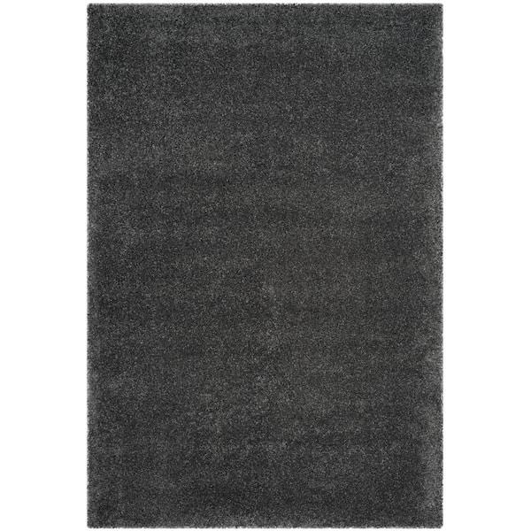 Santa Monica Shag Dark Gray 10 ft. x 13 ft. Solid Area Rug