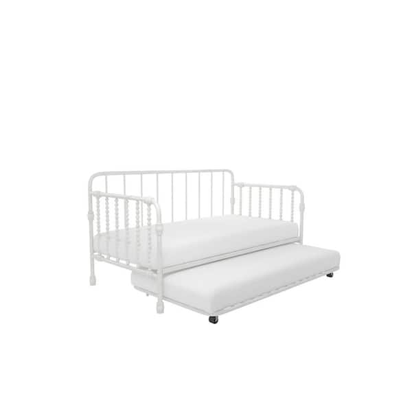 Little Seeds Monarch Hill Wren White Twin Size Metal Daybed with Trundle