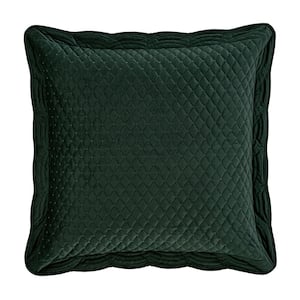 Monica Evergreen Polyester Euro Quilted Sham