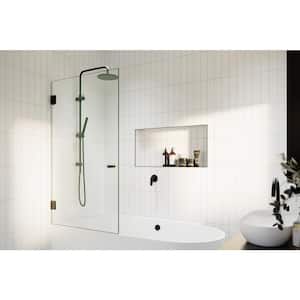 58.25 in. x 31.25 in. Frameless Shower Bath Door - Door Only