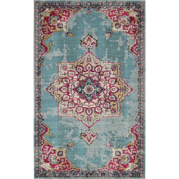 Medici Valencia Light Blue 10' 6 x 16' 5 Area Rug