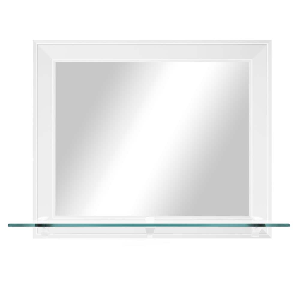 25.5 in. W x 21.5 in. H Rectangular Framed Gallery Black and White Horizont