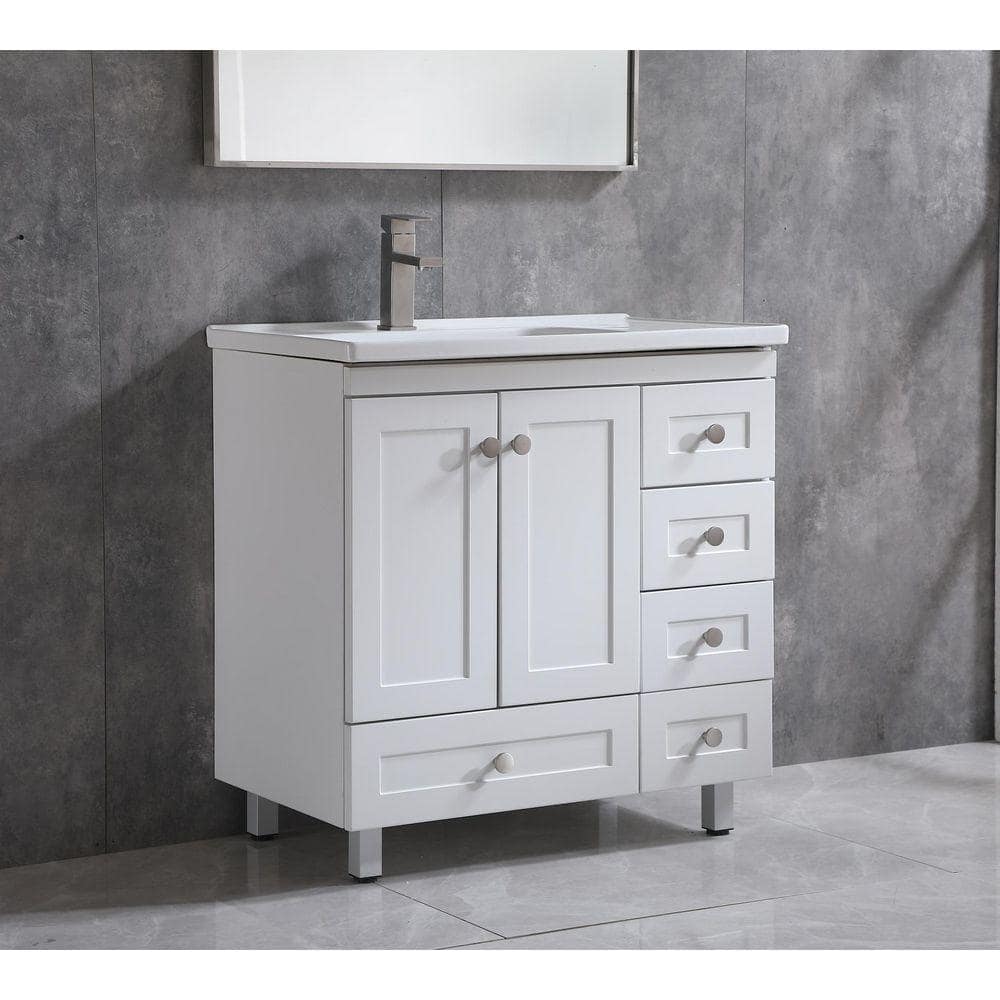 VC CUCINE 32 in. W x 18 in. D x 32 in. Single Sink Free-Standing