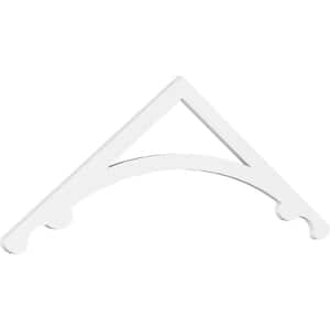 1 in. x 72 in. x 24 in. (8/12) Pitch Legacy Gable Pediment Architectural Grade PVC Moulding