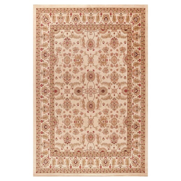 Concord Global Trading Jewel Antep Ivory 5 ft. x 8 ft. Area Rug