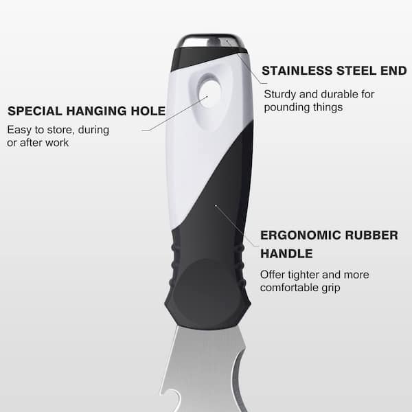 10 in 1 Putty Knife Set, Multi-Use Painters Tool with Taping, Scraper, Hammer End and Spackle Functions (1-Pack)