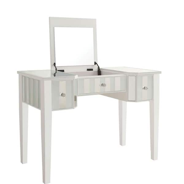 Furniture of America Stevens 2-Piece White Vanity Set