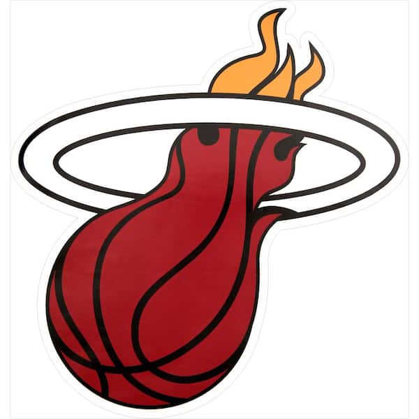 Applied Icon NBA Miami Heat Outdoor Logo Graphic- Large NBOP1603 - The Home  Depot