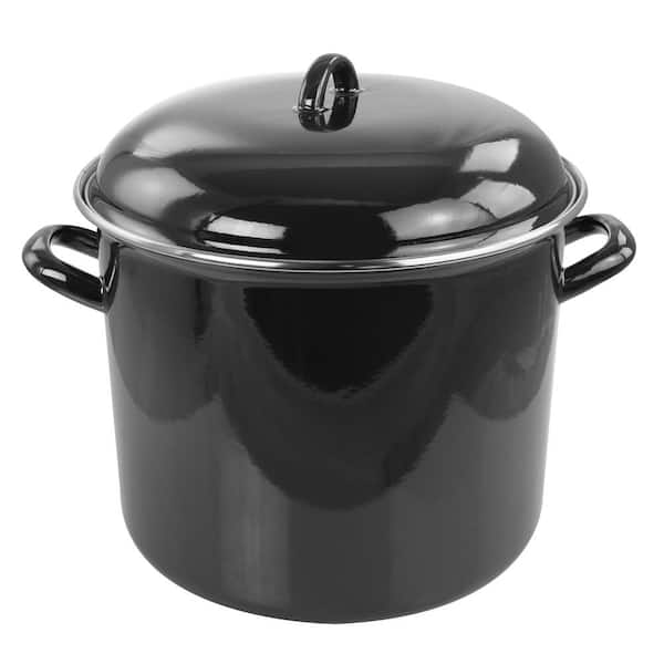 Gibson Home 12 qt. Enamel on Steel Stock Pot with Lid