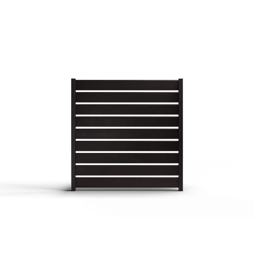 Composite Modern Horizontal Semi-Privacy Full Size Fence (6 ft. H x 6 ft. W) Raven price history on PriceWatchPro