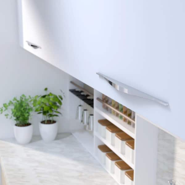 6-5/16 in. (160 mm) Modern Chrome Cabinet Finger Pull