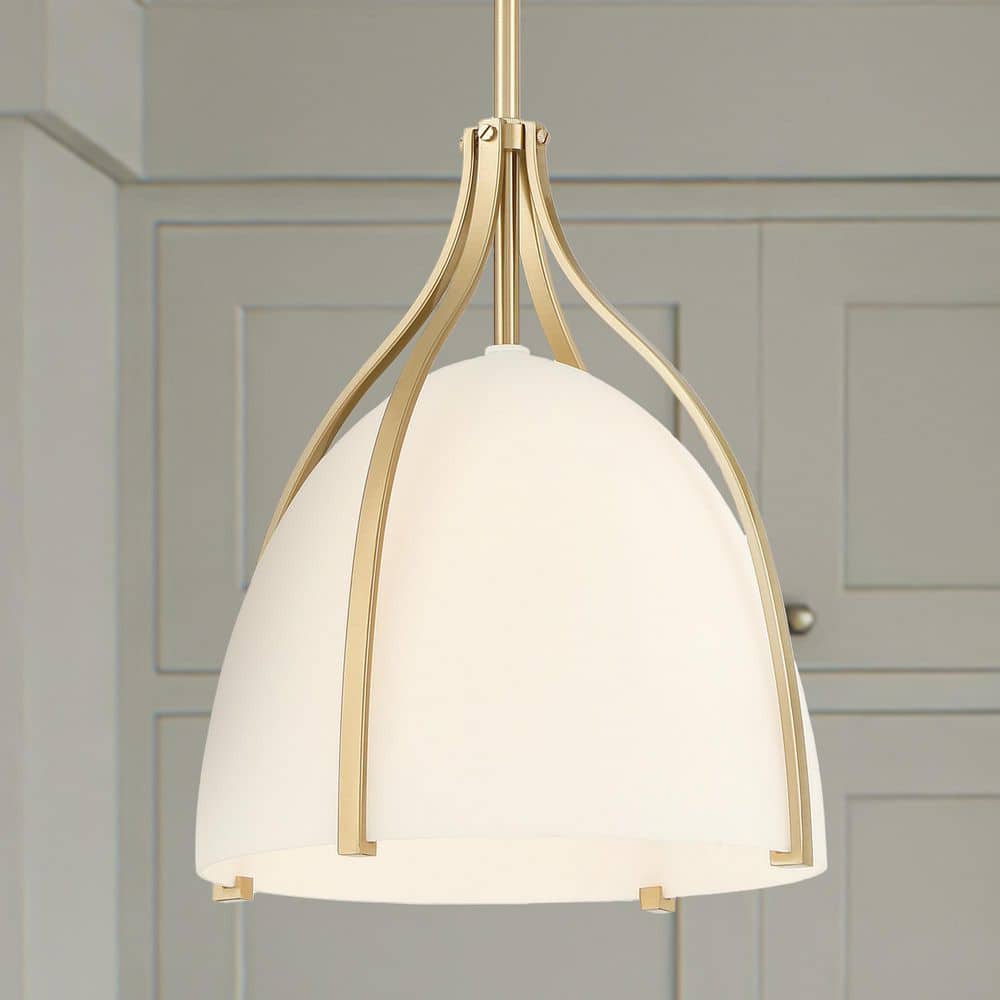 Hunter Hunter Arcelia 1 Light Alturas Gold Bell Pendant Lighting