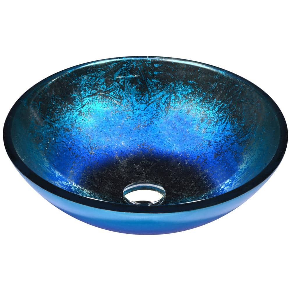 ANZZI Oceana Series Vessel Sink in Blue LS-AZ197 - The Home Depot