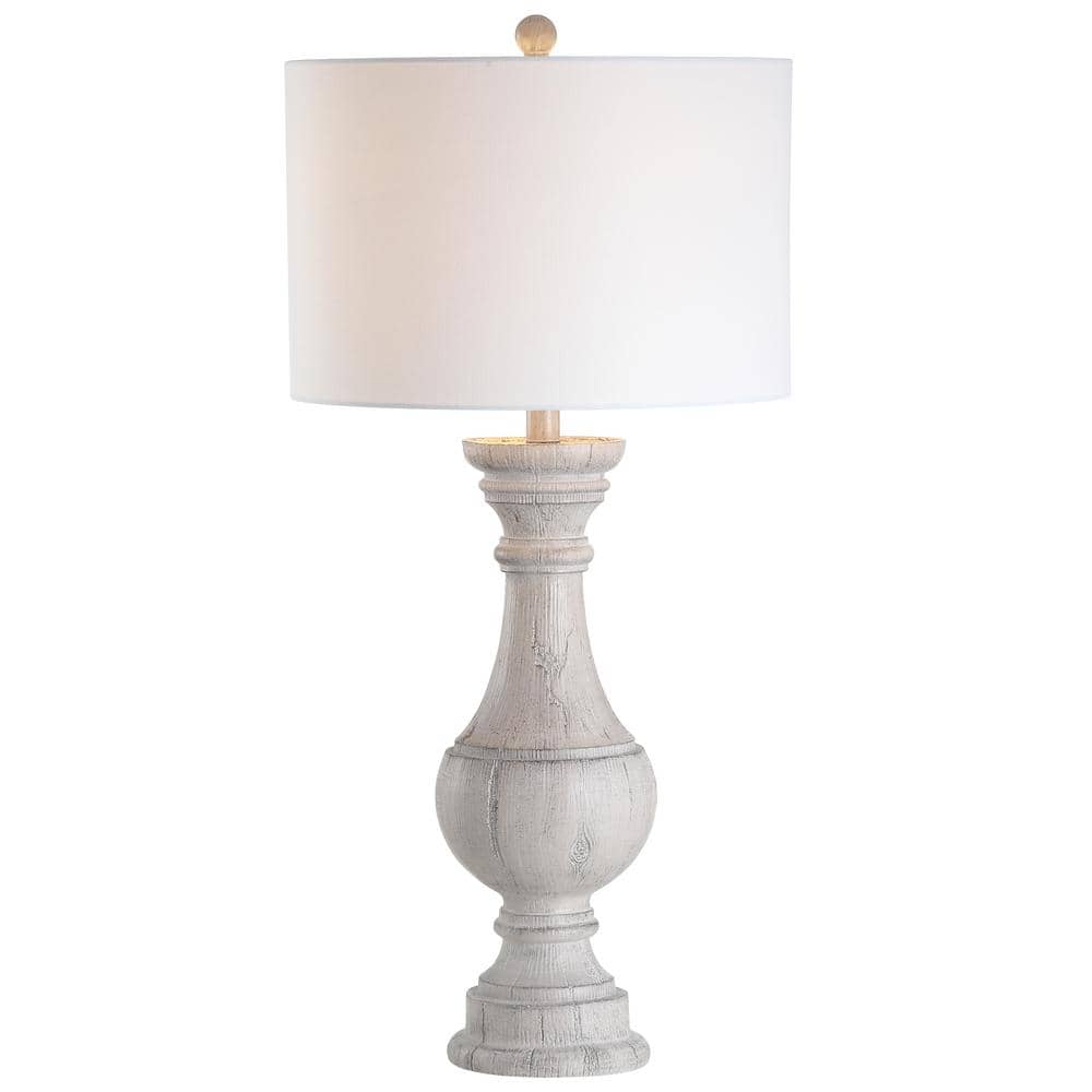 Savion 31.25" White Wash Polyresin Table Lamp Set