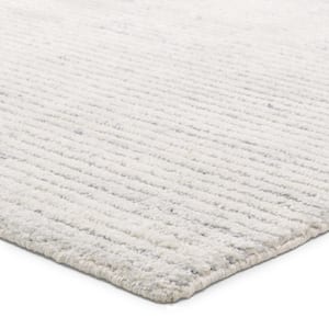 Mona 5 ft. x 8 ft. Cream/Blue Solid Handmade Indoor/Outdoor Area Rug