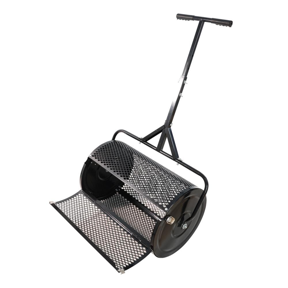 23.8 in. 55 lbs. Compost Spreader Peat Moss Spreader, Upgrade T Shaped Hand