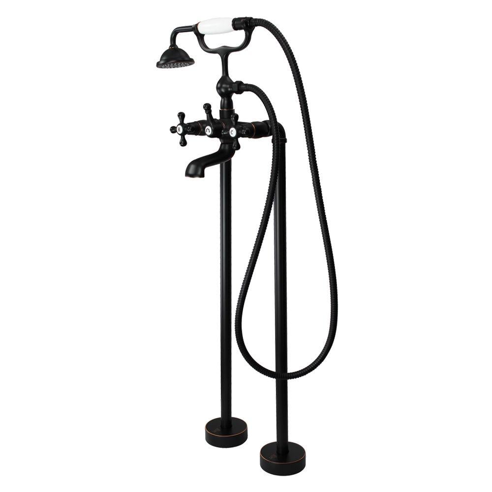 Oil Rubbed Bronze Freestanding Tub Filler with Diverter