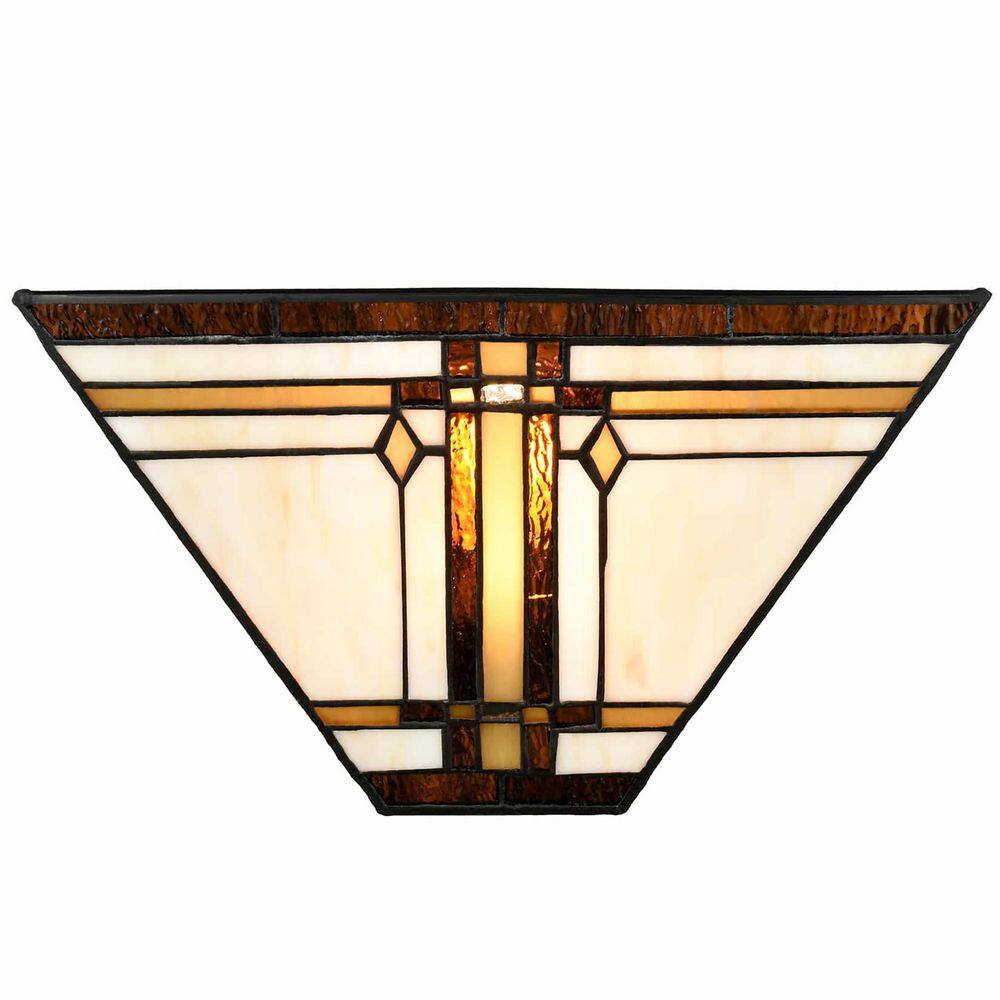 8.66 in. 1 light Black Modern Wall Sconce with Glass Shade price history on PriceWatchPro