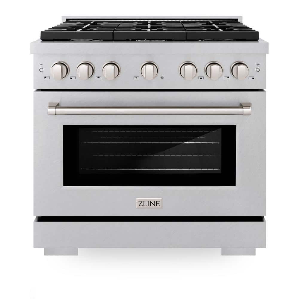 ZLINE 36" Stainless Steel Convection Gas Range with 6 Burners