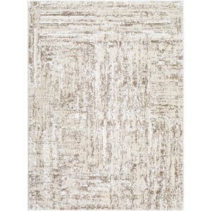 CK022 Infinity Ivory/Grey/Blue 5 ft. x 7 ft. All-Over Design Contemporary  Area Rug