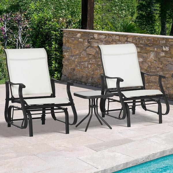 Liviza 3-Piece Metal Patio Conversation Seating Set