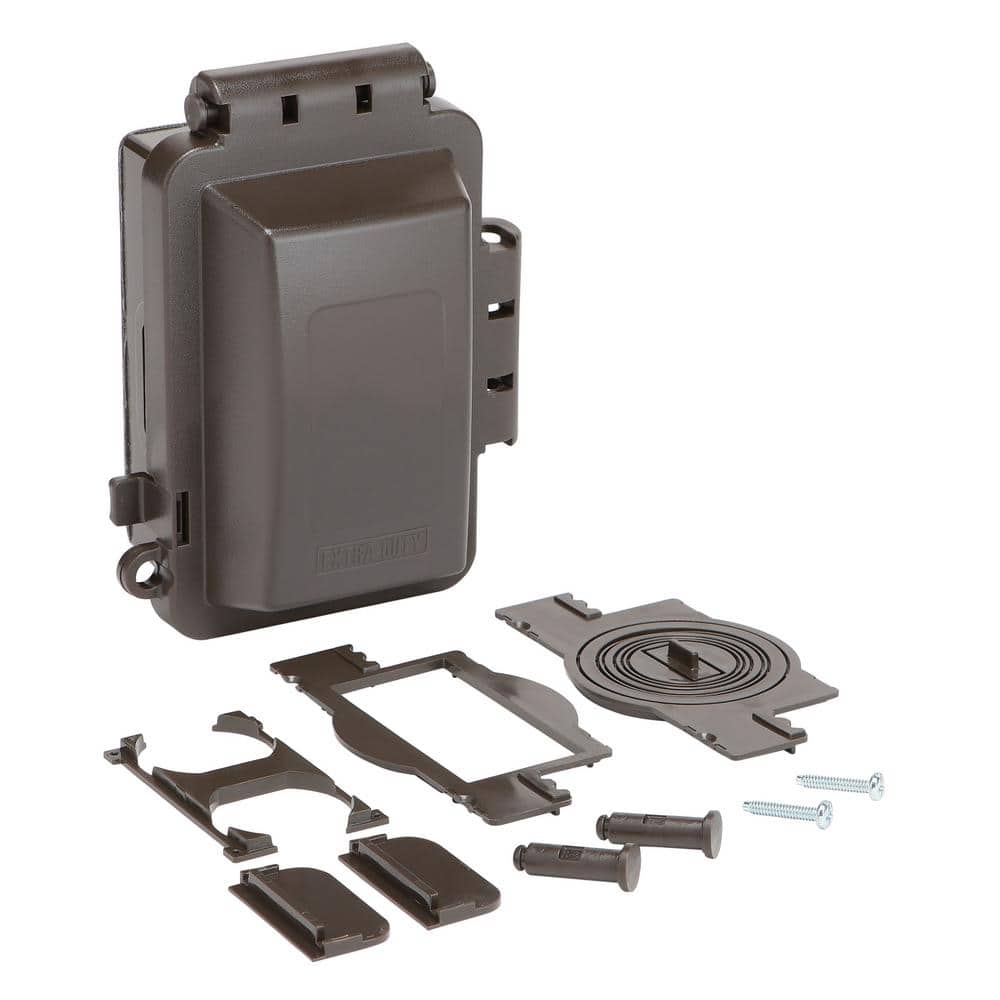 1-Gang Extra Duty Horizontal/Vertical Non-Metallic Weatherproof In-Use Cove