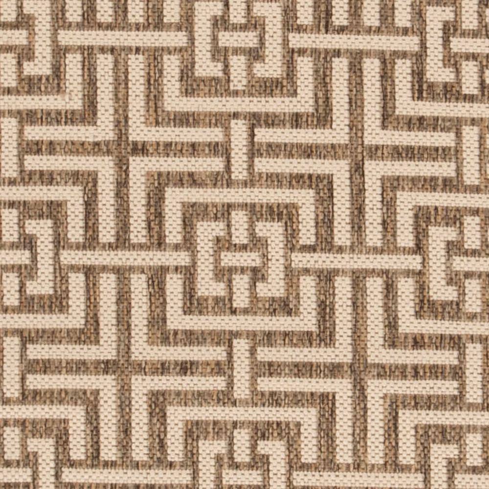 Beachside Bliss Beige/Cream 2' x 8' Geometric Synthetic Runner Rug