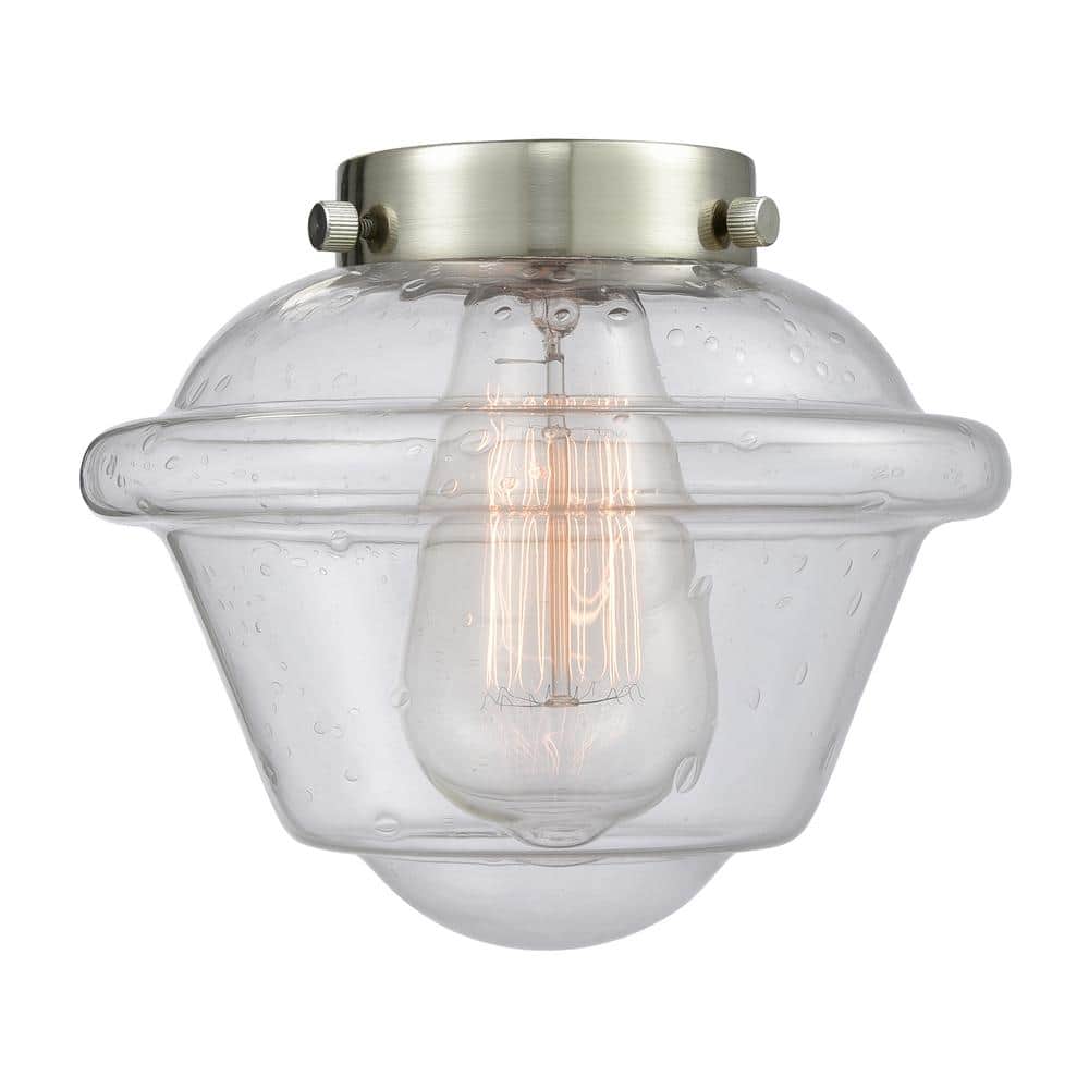 Nouveau Mini Drum Glass Pendant Light in Polished Nickel