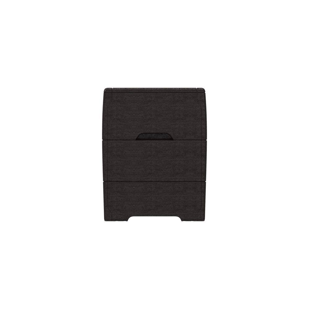 Duramax 71 Gallon Brown Resin Outdoor Storage Bench