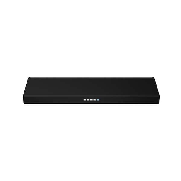Zephyr Hurricane 30 in. 695 CFM Ducted Under Cabinet Range Hood in Black