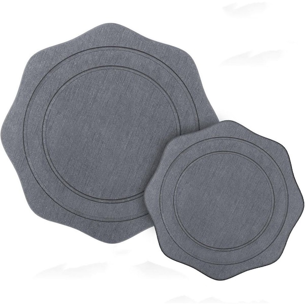 2 Packs Stone Plant Saucer No Holes