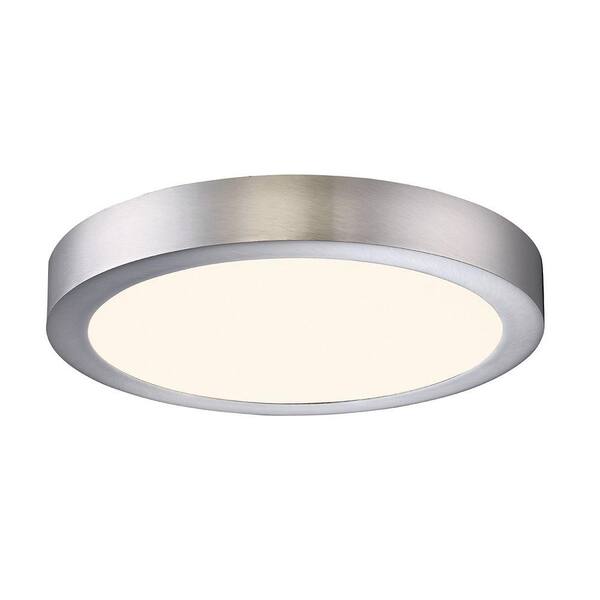 Eurofase Brant Collection 1-Light Satin Nickel LED Flush Mount