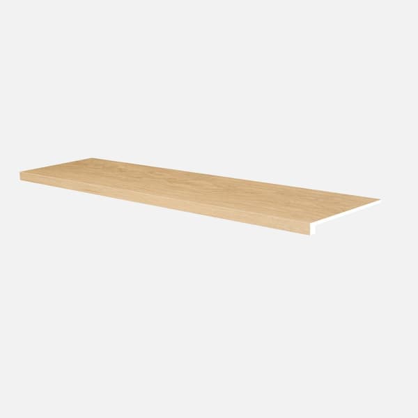 A&A Surfaces Birch Breeze 5/4 in. T x 12 in. W x 47.25 in. L Luxury Vinyl Stair Tread Molding (2-pieces/case)