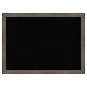 Edwin Clay Grey Wood Framed Black Corkboard 30 in. x 22 in. Bulletine Board Memo Board
