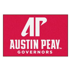 NCAA Austin Peay State University Red 2 ft. x 3 ft. Area Rug