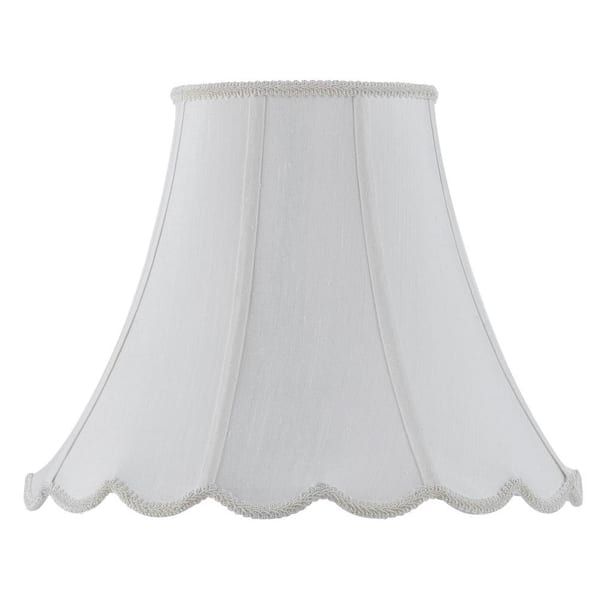 CAL Lighting 12.75 in White Fabric Shade